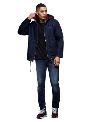 HOODED DENIM JACKET