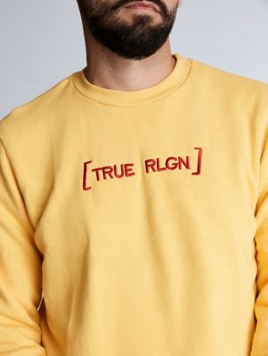 red slogan sweatshirt