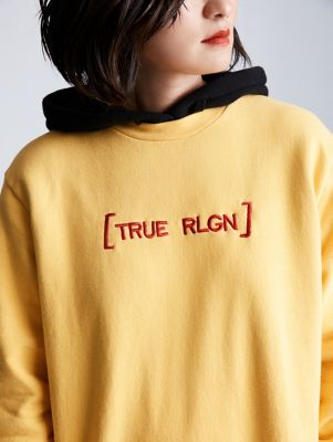 red slogan sweatshirt