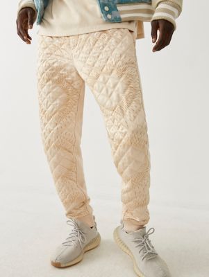 quilted joggers mens