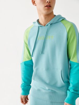 true religion color block hoodie