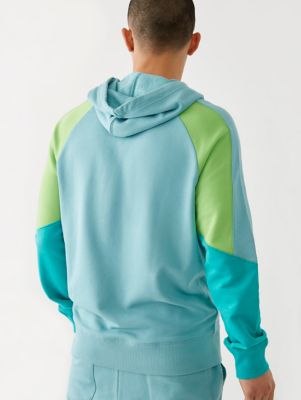 true religion color block hoodie