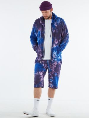 tie dye sweatpants and hoodie