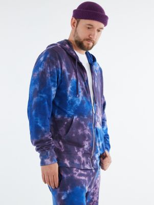 TIE DYE ZIP HOODIE