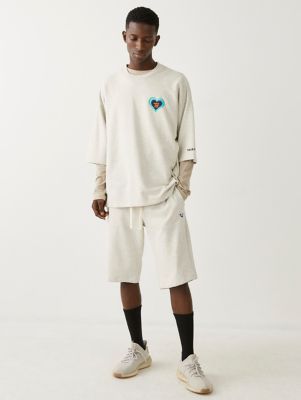 high rise sweat short