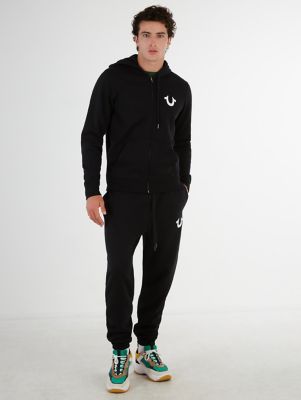 logo hooded jogger set