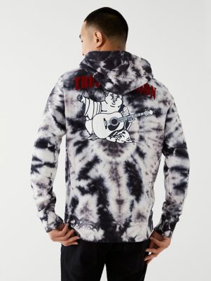 true religion hoodie black and white