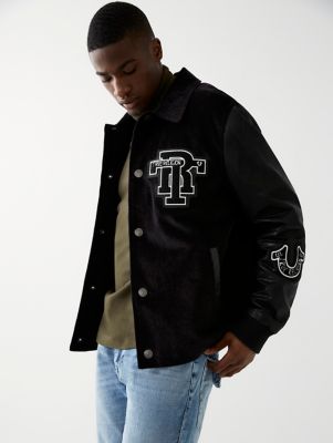 COLLARED VARSITY JACKET