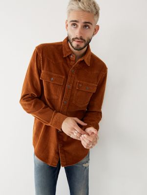 brown true religion shirt