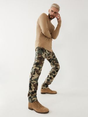 camo moto jeans