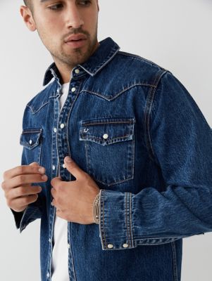 true religion denim shirt