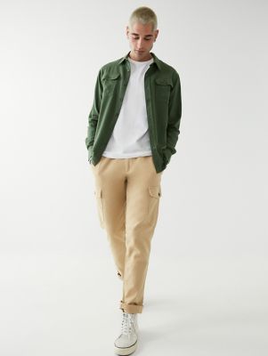 slim cargo work pants