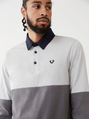 COLOR BLOCK RUGBY SHIRT