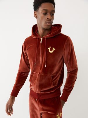 adidas velour zip hoodie