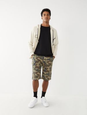 true religion camo shorts