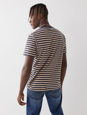 mens striped pocket tee