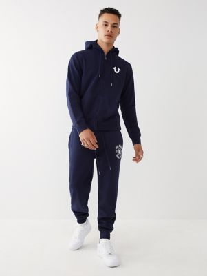 logo hooded jogger set