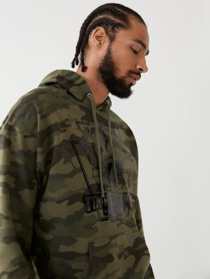 true religion red camo hoodie
