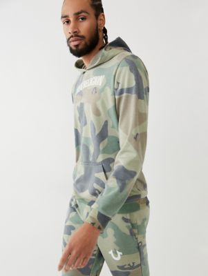 true religion red camo hoodie