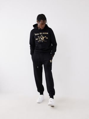 logo hooded jogger set
