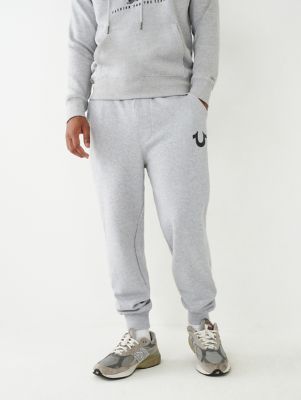 TRUE RELIGION Heather Grey Welt Joggers Accessories