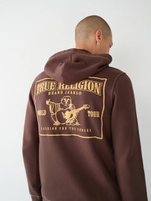 True Religion Men's Big T Zip Hoodie