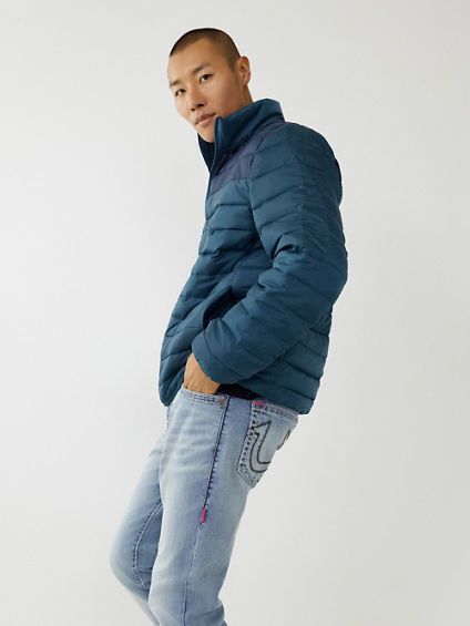 TWO-TONE PUFFER JACKET