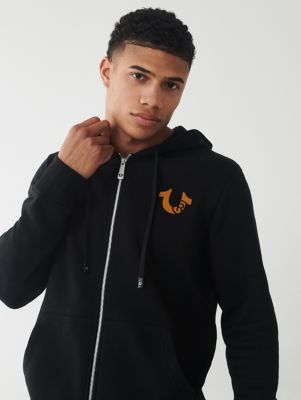 True Religion Men's Buddha Logo Zip Hoodie