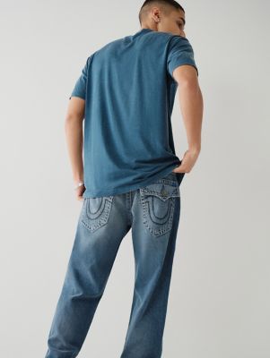 True Religion Light Blue Geno Slim Jeans - Men & Big