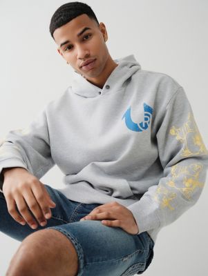 True Religion X Chief Keef Horseshoe Cotton Hoodie in Blue for Men