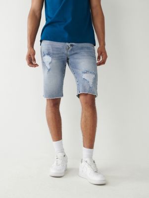 true religion ripped shorts