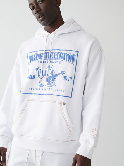 BIG T LOGO RELAXED HOODIE