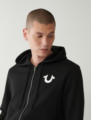 True Religion Logo Hoodie Black