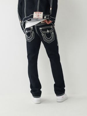 True religion black store and white jeans