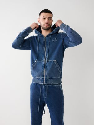 True religion store denim hoodie