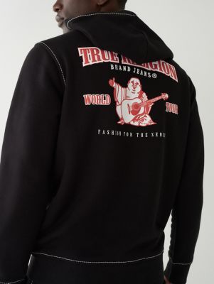 True Religion Men's Big T Zip Hoodie