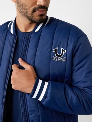 True religion quilted outlet bomber jacket