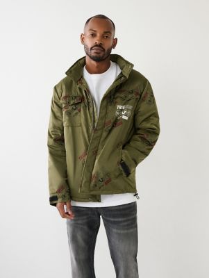 Red true religion puffer hot sale jacket