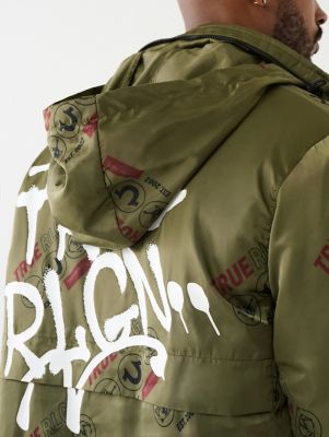 True religion outlet camo coat