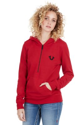 red true religion hoodie women's