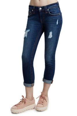 curvy fit capri jeans