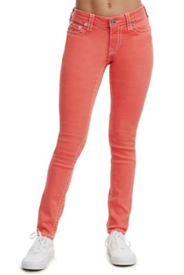 curvy fit colored jeans