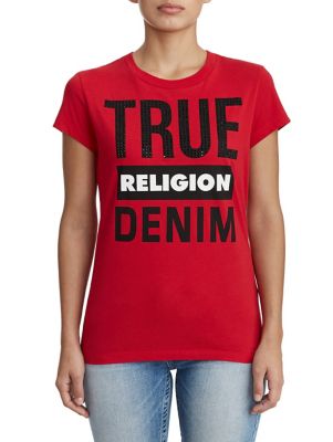 red true religion shirt womens