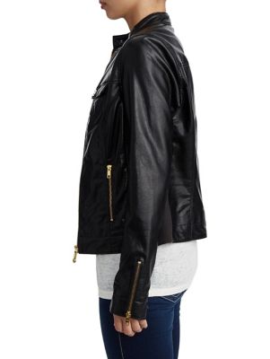 WOMENS VEGAN LEATHER JACKET