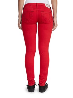 sateen skinny pants