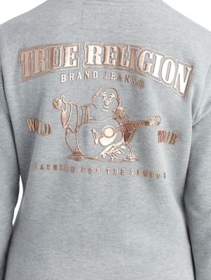 true religion metallic print t shirt