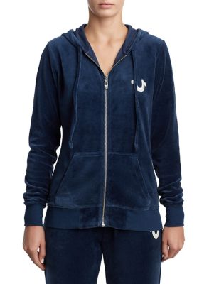 true religion velour hoodie