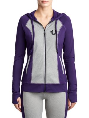 purple true religion hoodie
