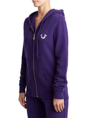 true religion purple hoodie