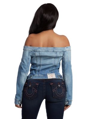 Top Rosa Top Fashion Nova Lovestruck Off The Shoulder Denim